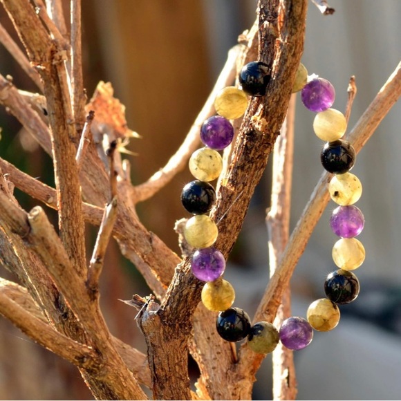 NWT✨Empath Protection Bracelet ✨Genuine adjustable Gemstone Bracelet ✨ Handmade✨ - Picture 2 of 5